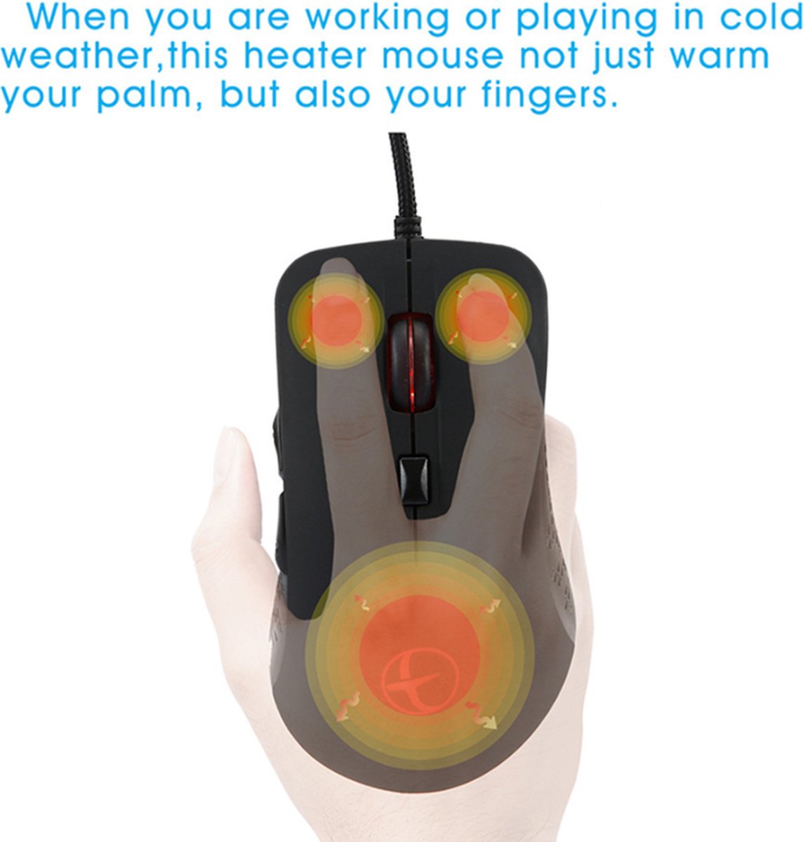 verwarmde muis - verwarmde muismat - muis met verwarmingelement