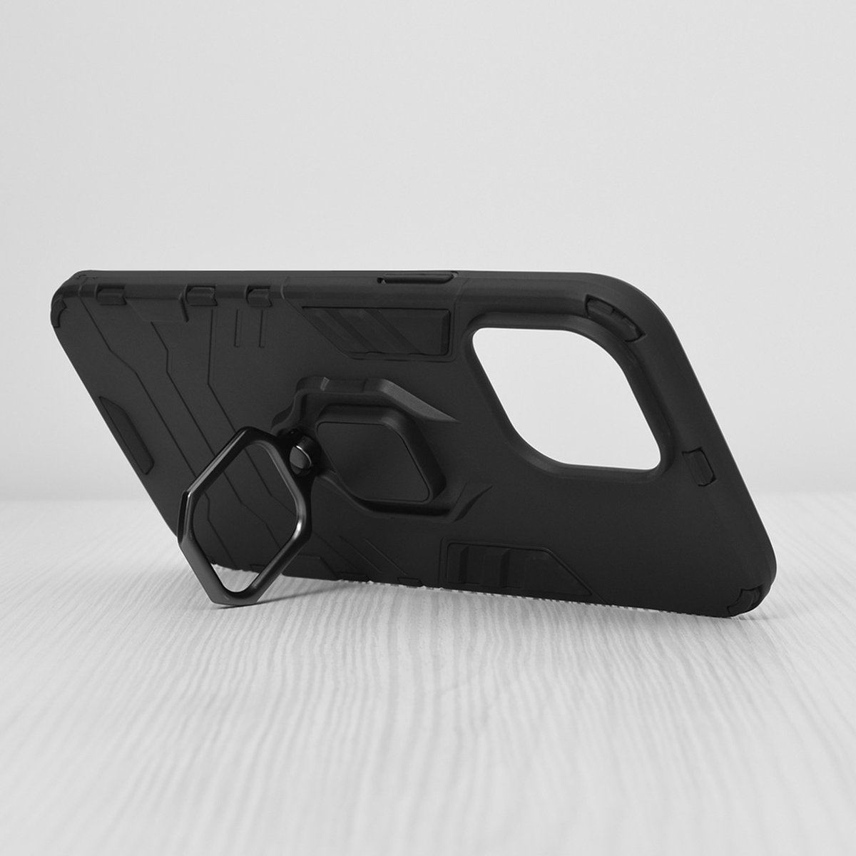 Techsuit - Silicone Shield Hoesje Voor iPhone 13 Pro Max - Zwart