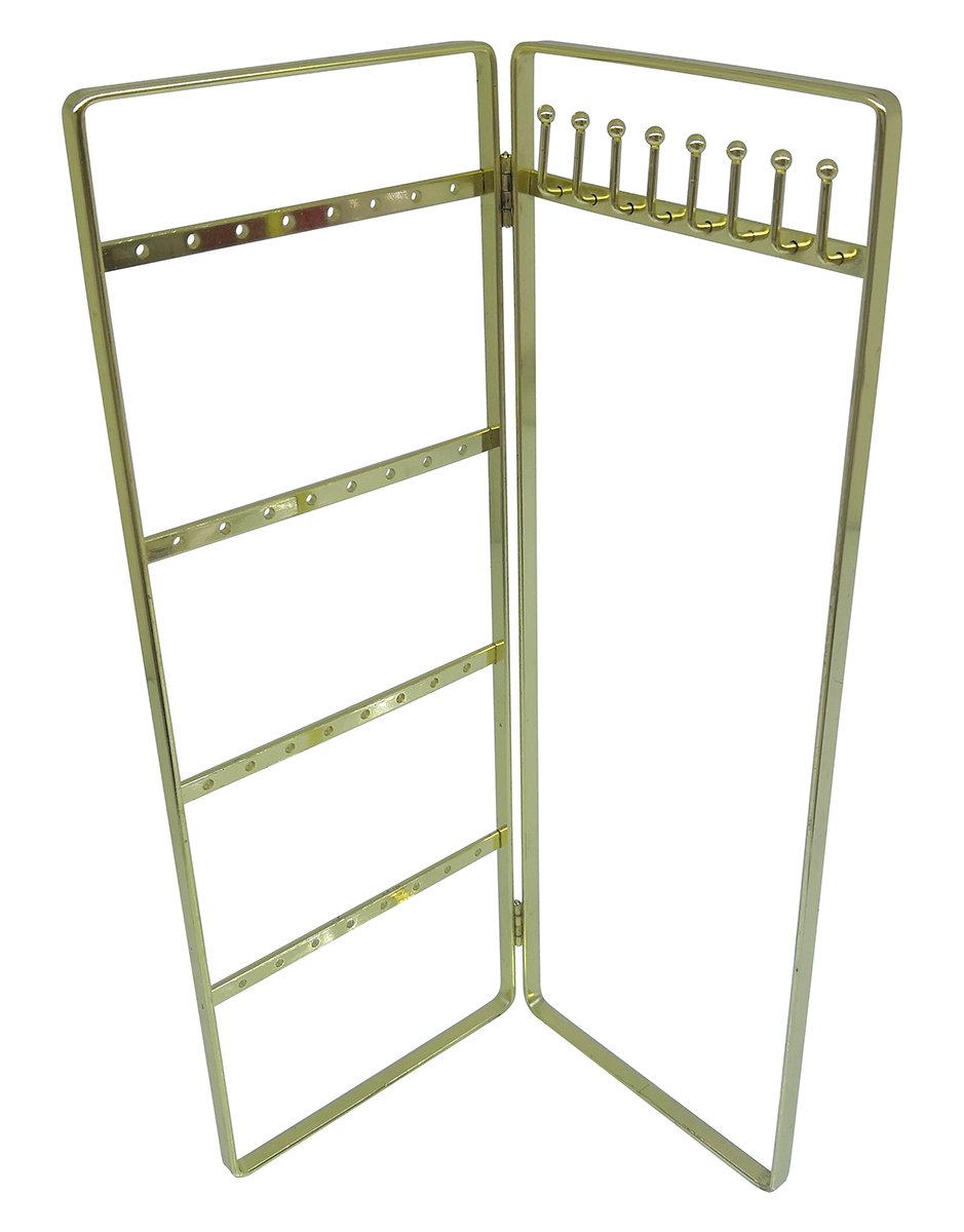 Sieradenhouder - Display - Metaal - 28x10x10 cm - Goudkleurig
