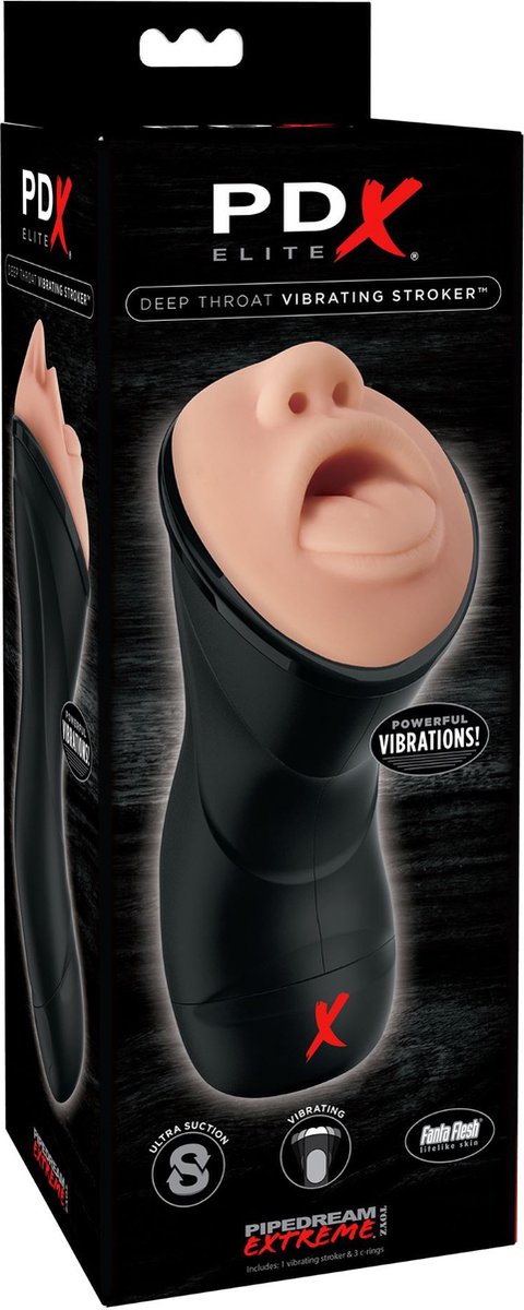 Pipedream - PDX Elite - PDX ELITE Deep Throat Vibrating Stroker