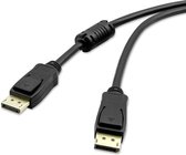 Renkforce DisplayPort Aansluitkabel DisplayPort stekker, DisplayPort stekker 1.80 m Zwart RF-4723809 Vergulde steekcont