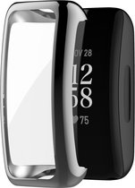 Full cover screenprotector watch case - hoesje - geschikt voor Fitbit Inspire 3 - TPU - grijs
