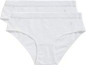 Ten Cate Basics organic cotton stretch hipster wit 2 pack voor Meisjes | Maat 122/128