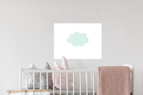 Stickers muraux - Sticker Foil - Nuage - Etoiles - Pastel - Enfants - Bébé - 40x30 cm - Film Adhésif - Stickers muraux Chambre Enfant - Papier Peint Autocollant