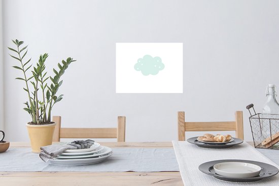 Stickers muraux - Sticker Foil - Nuage - Etoiles - Pastel - Enfants - Bébé - 40x30 cm - Film Adhésif - Stickers muraux Chambre Enfant - Papier Peint Autocollant