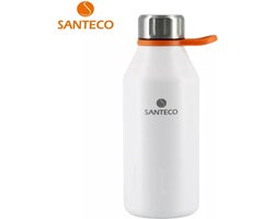 Santeco - Design Thermosfles - Kola - warm/koud - 350ml - dubbelwandig - Wit
