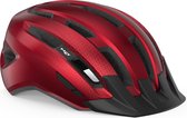 Bol.com MET Downtown Fietshelm Mannen & Vrouwen – Fietshelm Racefiets Volwassenen – E-Bike – Trekking – Maat M/L (58-61cm) – Red... aanbieding