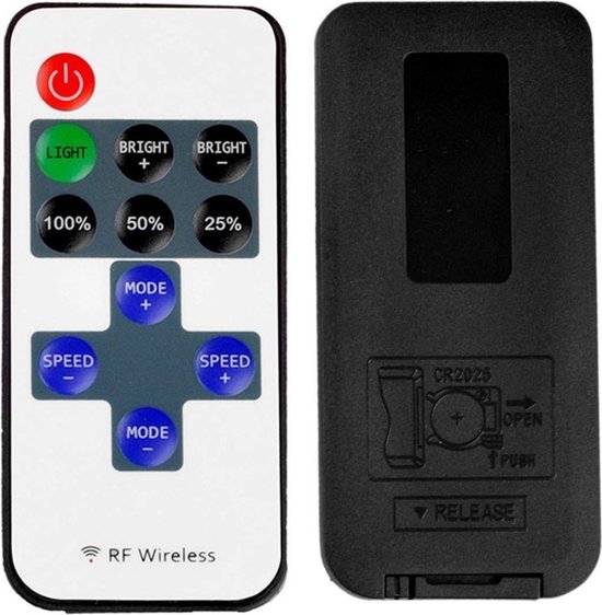 LED RF dimmer 5 tot 24V 2,1 x 5,5mm plug Met afstandsbediening