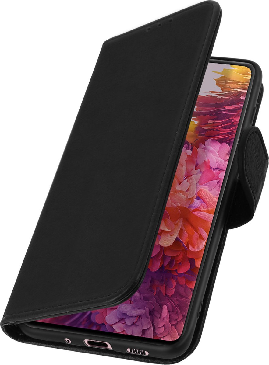 Geschikt voor Samsung Galaxy S20 FE Bookcover Video Support Functie zwart