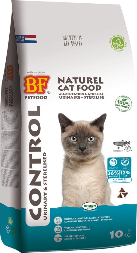 BF Petfood Kattenvoer Premium Control Urinewegen - Gesteriliseerd 10 kg