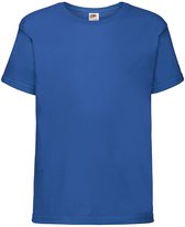 Fruit Of The Loom Kids Sofspun® T-shirt - Bleu roi - 128 - 7/8 ans