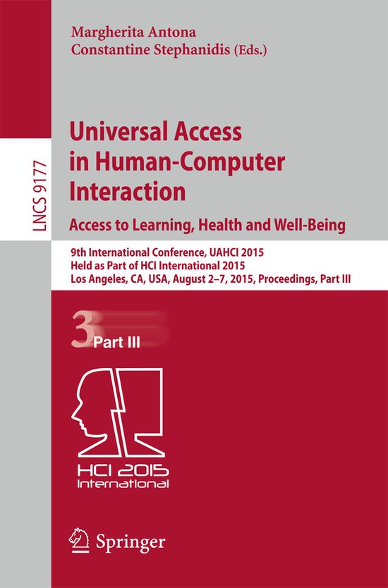 Universal Access in Human Computer Interaction Access to Lea ... - cover