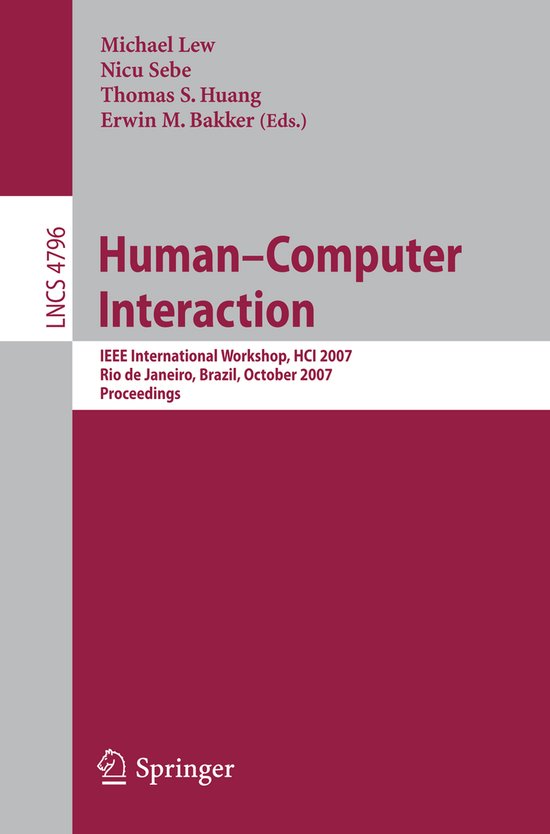 IEEE Workshop on Human Computer Interaction - cover