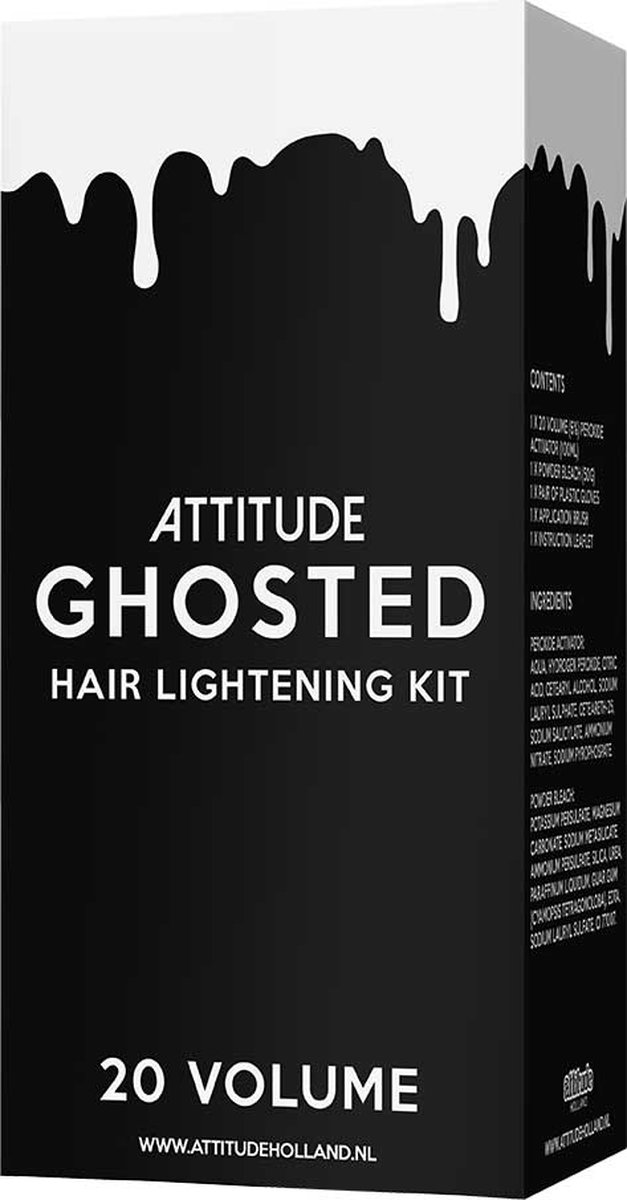Attitude Hair Dye - Ghosted 20 Volume KIT (6%) Haarbleekmiddel KIT - Haarverf blond - Wit