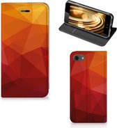 Stand Case geschikt voor iPhone 7 | 8 | SE (2020) | SE (2022) Polygon Red