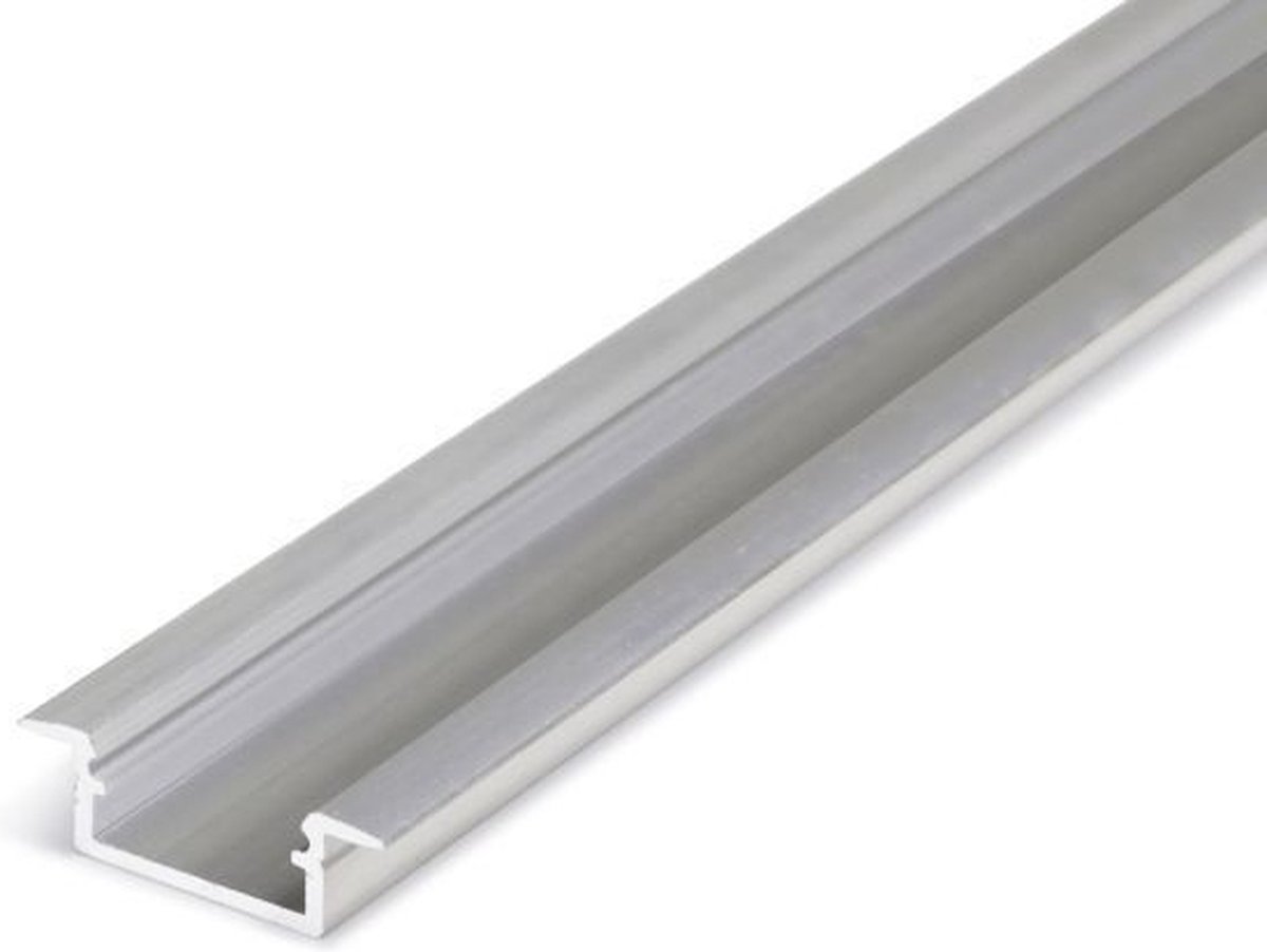 - Aluminium U-profiel plat inbouw zilver - 1000*9*12mm