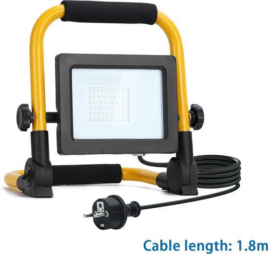 Accu Led floodlight 30 Watt 6000K