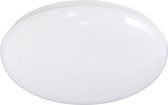 LED Plafondlamp - Opbouw Rond - 12W - Helder/Koud Wit 6300K - Mat Wit - Kunststof