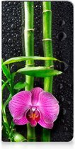 Hoesje Geschikt voor Samsung Galaxy A54 Wallet Bookcase Orchidee