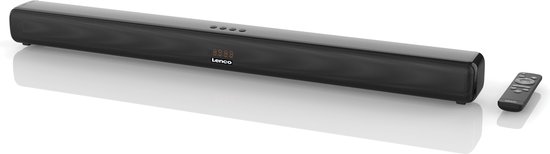Lenco SB-042LEDBK - Soundbar met 85cm - - | - LED Bluetooth verlichting en HDMI Zwart bol