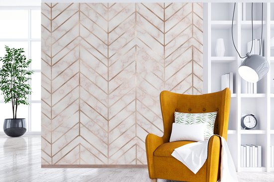 Papier peint - Papiers Papier peint photo Motifs - Luxe - Marbre - Largeur 300 cm x Hauteur 300 cm