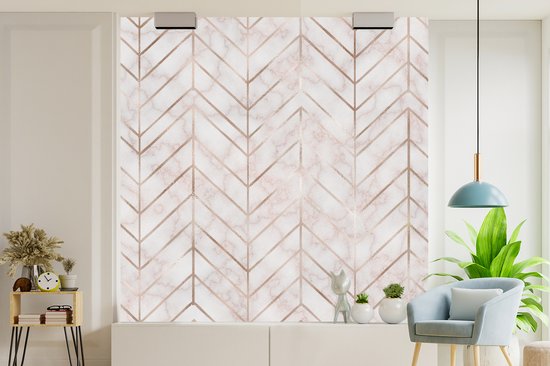 Papier peint - Papiers Papier peint photo Motifs - Luxe - Marbre - Largeur 300 cm x Hauteur 300 cm