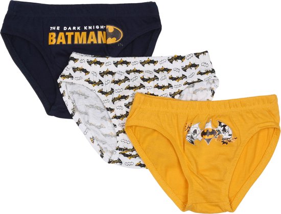 Batman - Jongens ondergoed, set van 3 slips, OEKO-TEX / 104-110 | bol.com