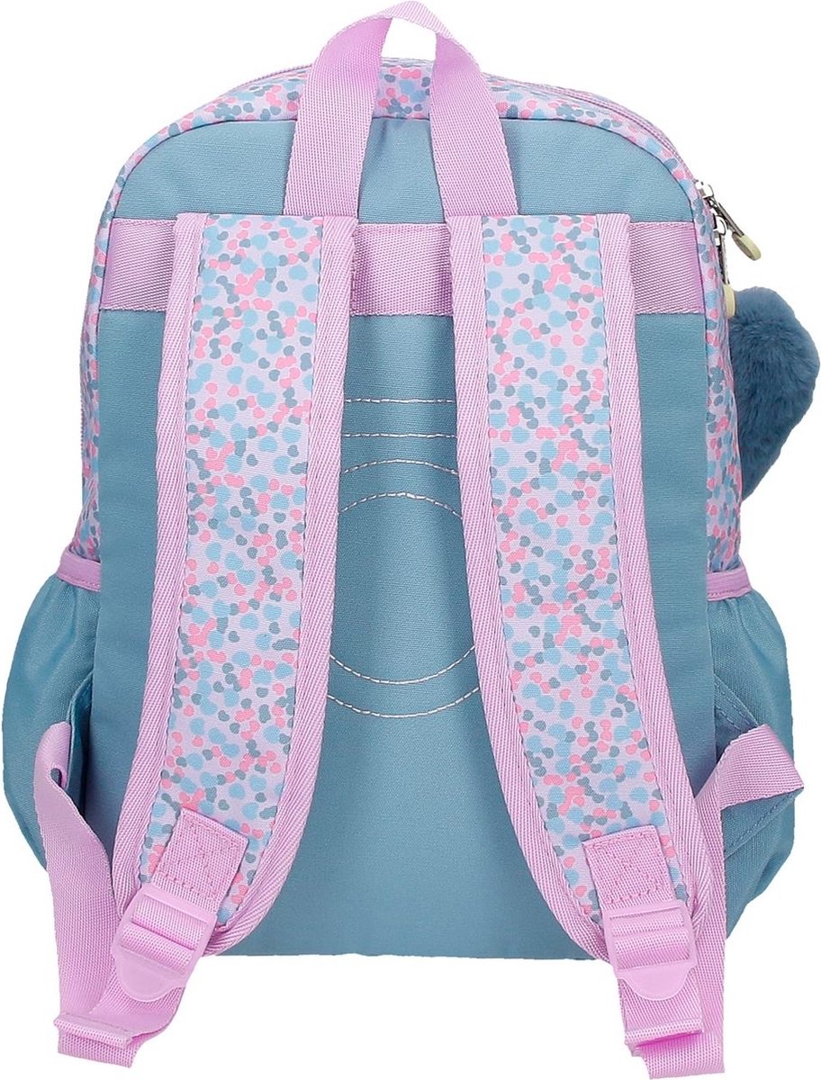 Enso So Pretty Kleuterrugzak - Meerkleurig, Polyester, 25x32x12 Cm, Met Schattige Pompon, Voor Op Reis Of School 3 miniatura