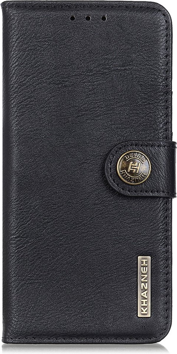 Luxe retro zwart agenda book case hoesje Motorola Moto E13