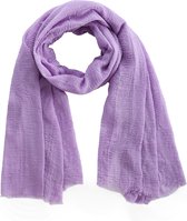 Emilie scarves The all time essential scarf - sjaal - Lila - linnen - viscose