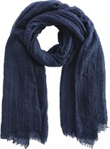 Echarpes Emilie L'incontournable foulard - foulard - bleu foncé - lin - viscose - coton