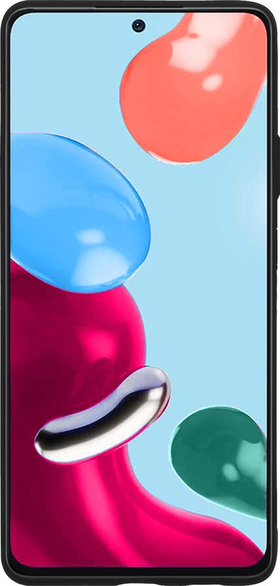 Coque Xiaomi Redmi Note 11 Coque Arrière en Siliconen - Coque Xiaomi Redmi Note 11 Silicone - Zwart - 2X