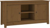vidaXL - Tv-meubel - 103x36,5x52 - cm - massief - grenenhout - honingbruin