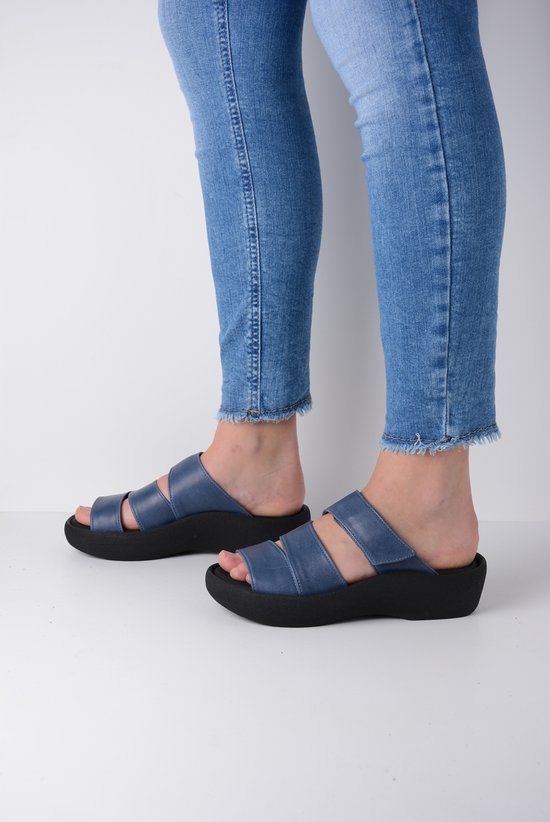 Wolky Slippers Aporia cuir jean