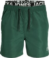 Jack & Jones Plus Size Zwemshorts Heren JPSTFIJI Dubbele Waistband Groen - Maat 40 - Zwembroek