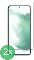 2x Screenprotector Tempered Glass Glazen Gehard Screen Protector 2.5D 9H (0.3mm) - Glasplaatje Geschikt voor: Samsung Galaxy S23 - 2x - beschermglas - ZT Accessoires