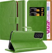 Coque Cadorabo pour Samsung Galaxy S22 PLUS en VERT D'HERBE - Pochette de protection avec fermeture magnétique