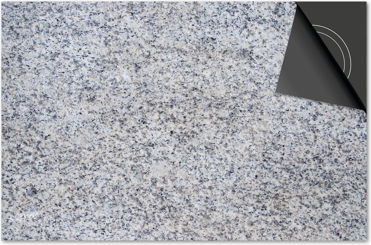 Inductie beschermer 59x52 - afdekplaat inductie mat - Dietrix Kookplaat beschermer - DELUXE - Beton - Graniet gespikkeld licht