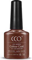 CCO Shellac - Gel Nagellak - kleur Leather Satchel 91253 - BruinShimmer - Dekkende kleur - 7.3ml - Vegan