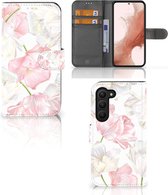 GSM Hoesje Geschikt voor Samsung Galaxy S23 Wallet Book Case Cadeau Mama Lovely Flowers