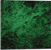 Acrylglas - Muur in het Groen met Textuur - 50x50 cm Foto op Acrylglas (Wanddecoratie op Acrylaat)