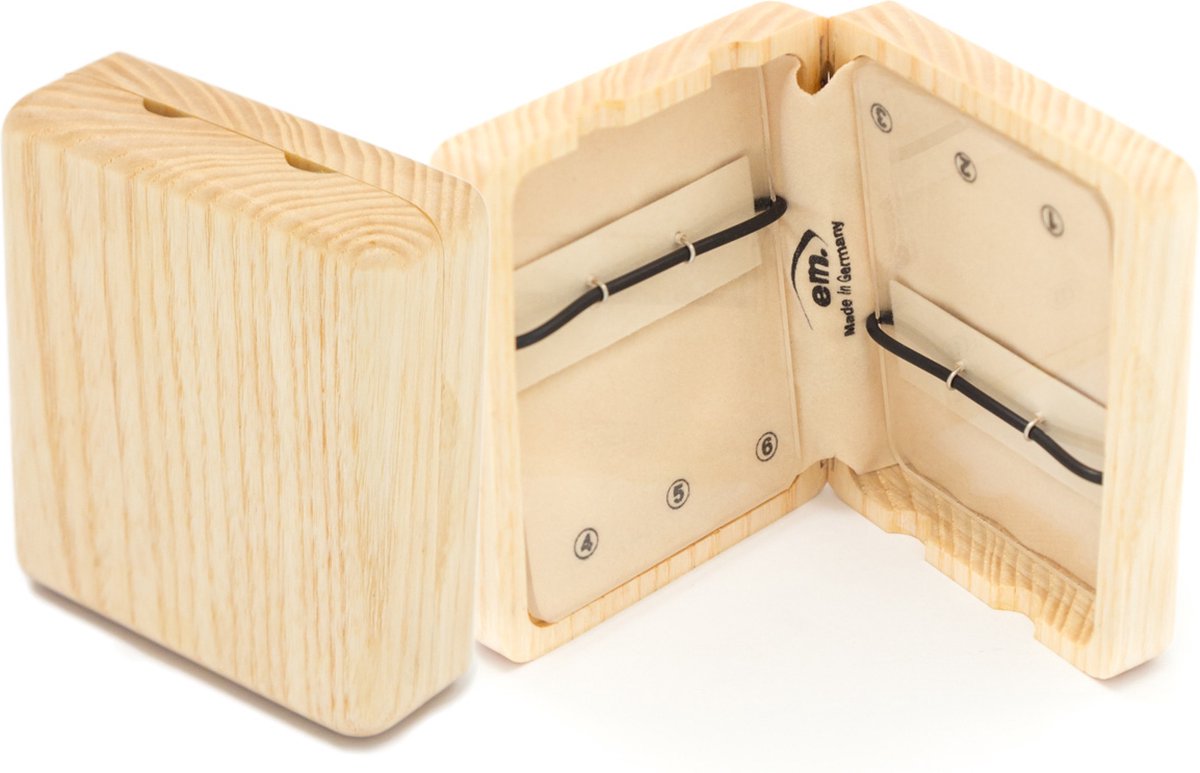 EM rieten etui Klarinet - natuur hout