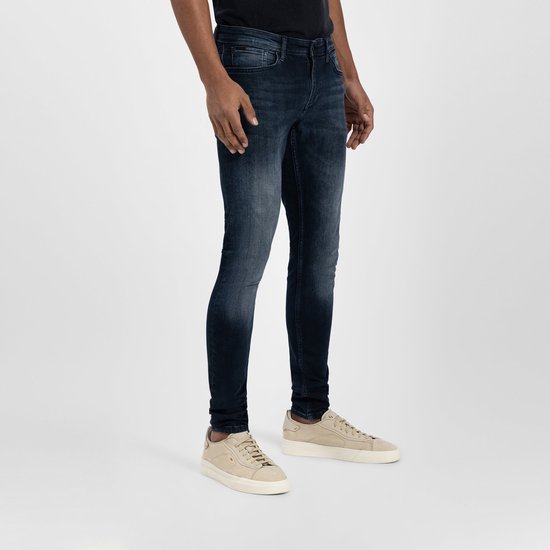 Purewhite - Jone Skinny Fit Heren Skinny Fit Jeans - Blauw - Maat 26 |  bol.com