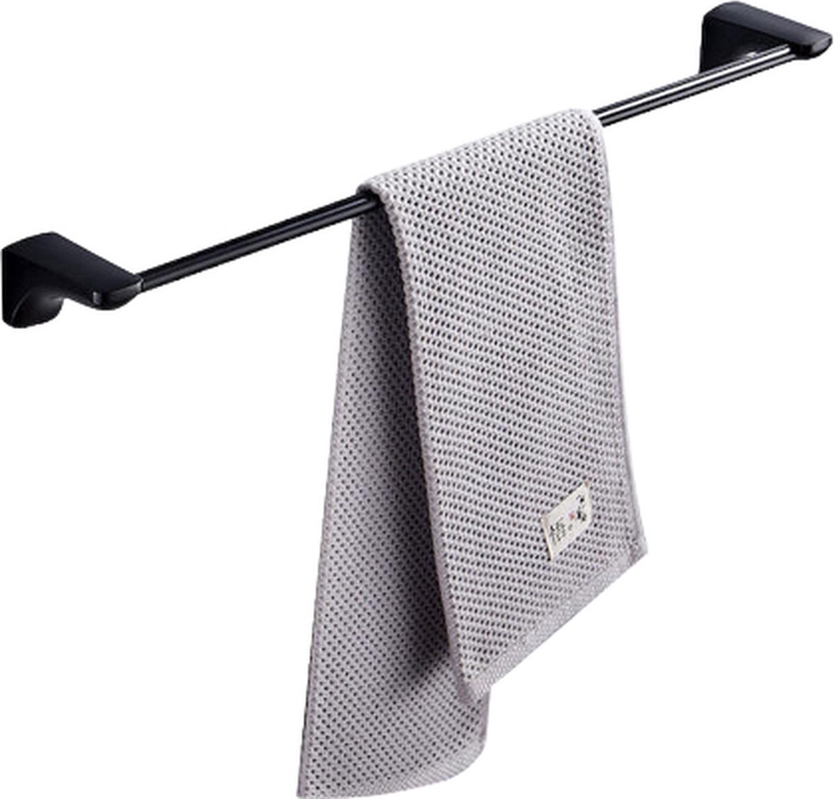 Trantly Stacy - Handdoekrek - badkamer accessoires - 58 cm - Zwart