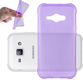 Cadorabo Hoesje geschikt voor Samsung Galaxy J1 ACE in TRANSPARANT PAARS - Beschermhoes gemaakt van flexibel TPU Silicone Case Cover