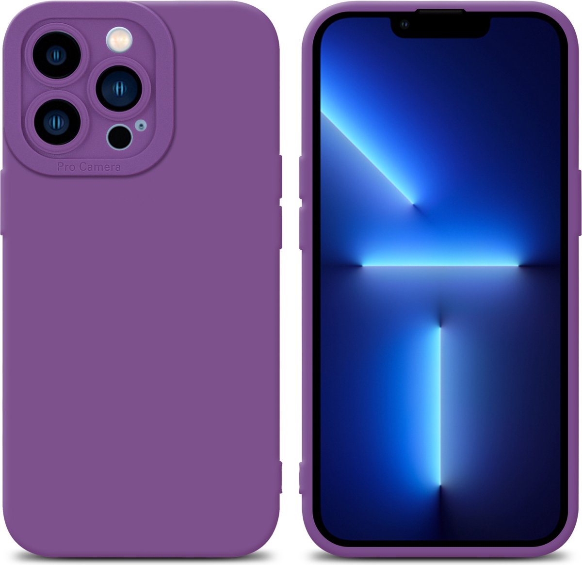 Cadorabo Hoesje geschikt voor Apple iPhone 12 PRO in FLUID MAT PAARS - Beschermhoes gemaakt van flexibel TPU silicone Cover Fluid Case