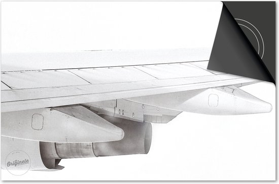 Inductie beschermer 71x52 - afdekplaat inductie mat - Dietrix Kookplaat beschermer - Exclusief - Wit - Vliegtuig