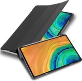 Cadorabo Tablet Hoesje geschikt voor Huawei MatePad PRO (10.8 inch) in SATIJN ZWART - Ultra dun beschermend geval met automatische Wake Up en Stand functie Book Case Cover Etui