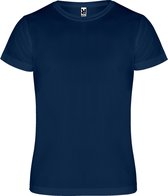 Donker Blauw kinder unisex sportshirt korte mouwen Camimera merk Roly 8 jaar 122-128