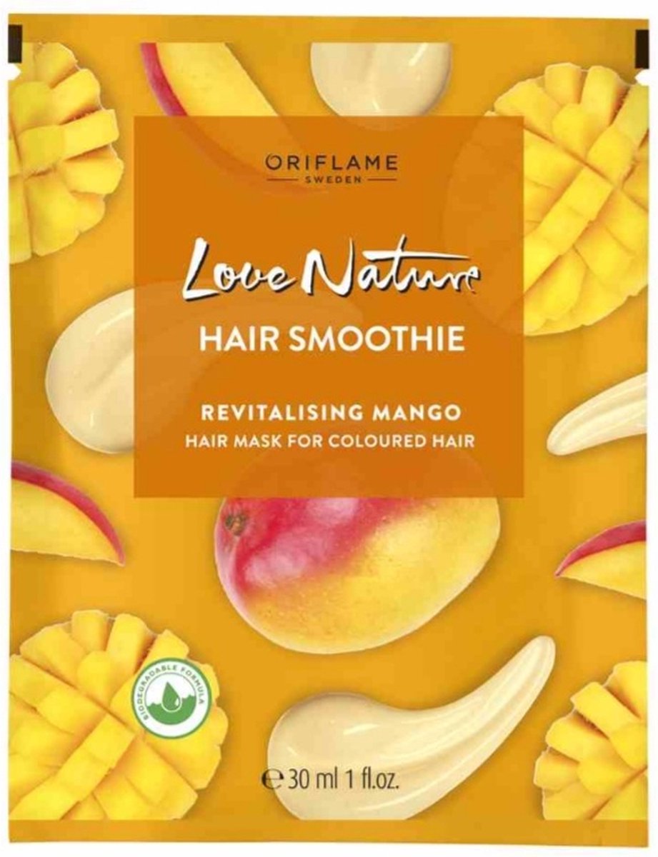 LOVE NATURE - Hair Smoothie Revitalising Mango Hair Mask for Coloured Hair
